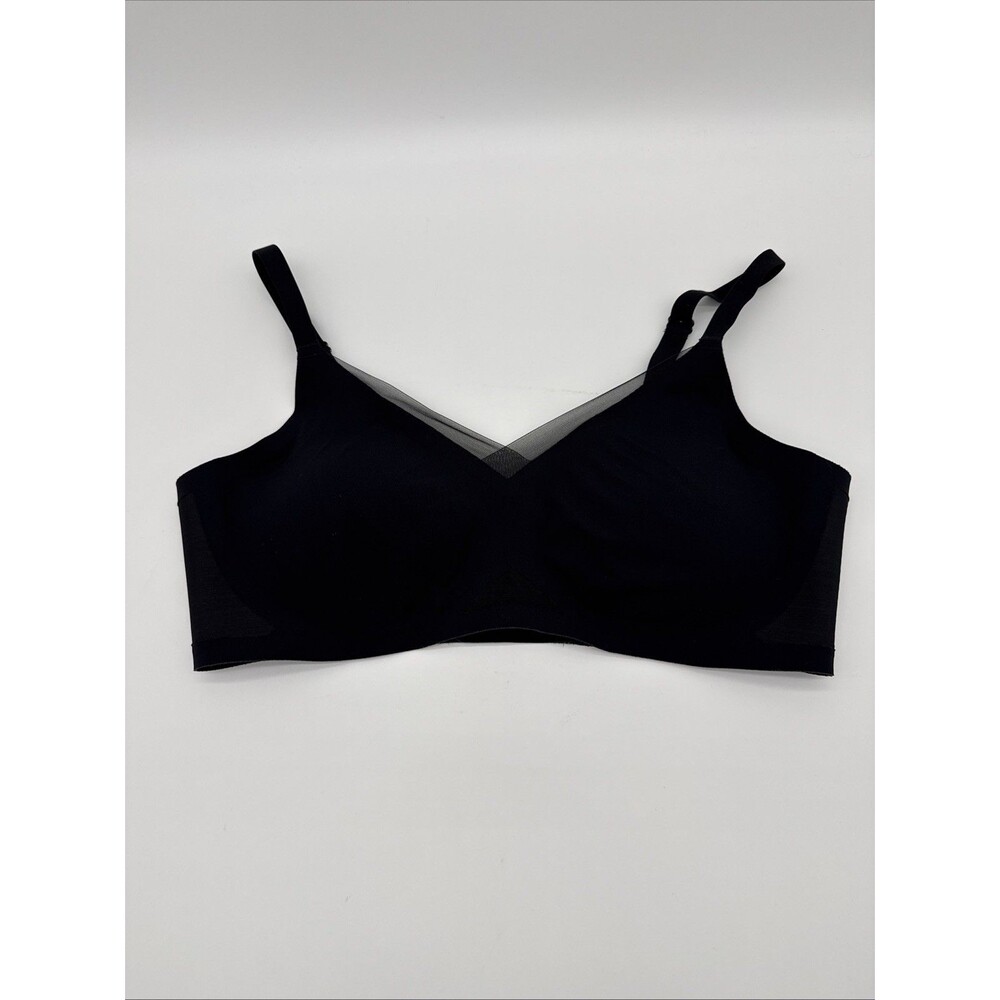 Honey Love Women’s Bra Size Large Black Removable Pads